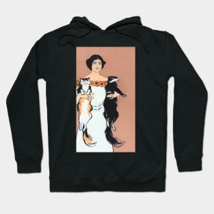 Woman And Cats Hoodie